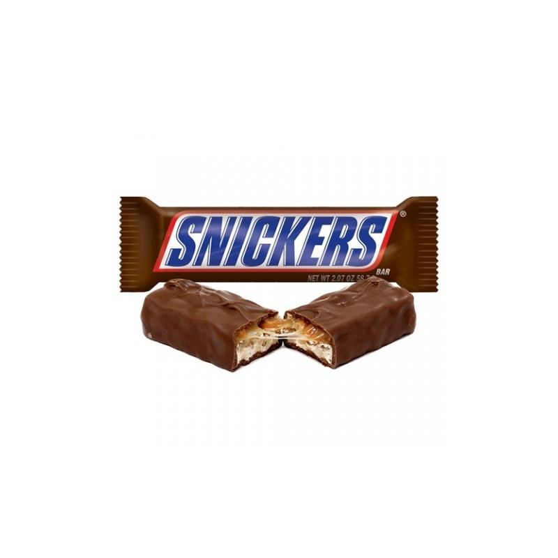 Snickers de chocolate y cacahuetes 24 unidades.